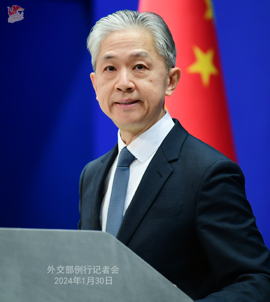 Wang Wenbin menyatakan