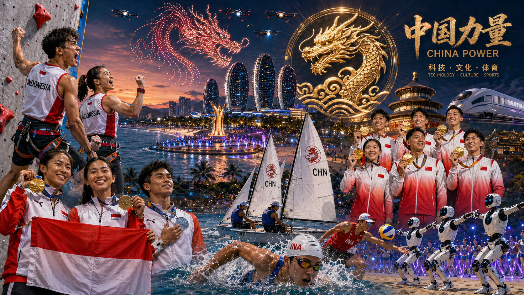 Opini: Dari Rekor Dunia hingga Juara Umum di Asian Beach Games 2026! Tiongkok Kini Mendominasi Olahraga Dunia, Kalahkan AS & Barat?