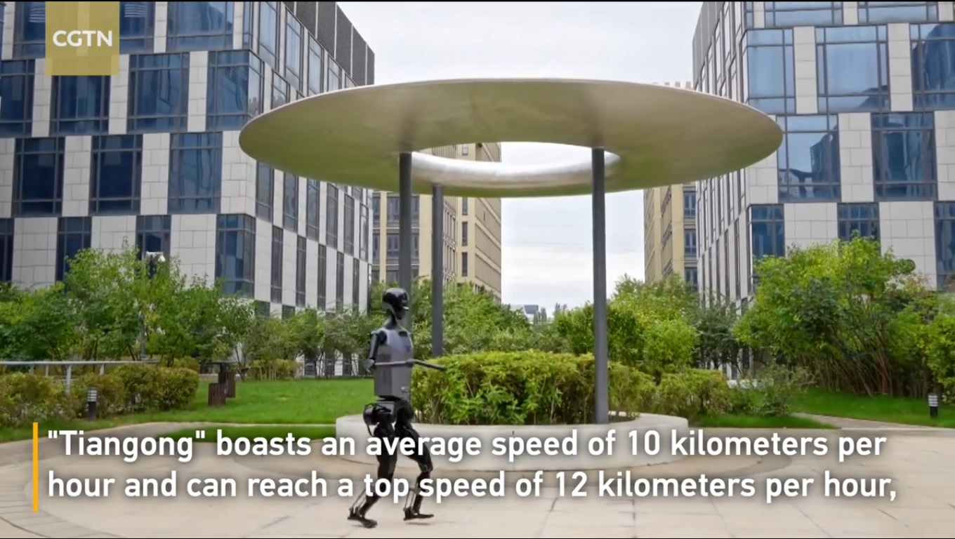 Tiangong memiliki kecepatan rata-rata 10 kilometer per jam dan dapat mencapai kecepatan tertinggi 12 kilometer per jam