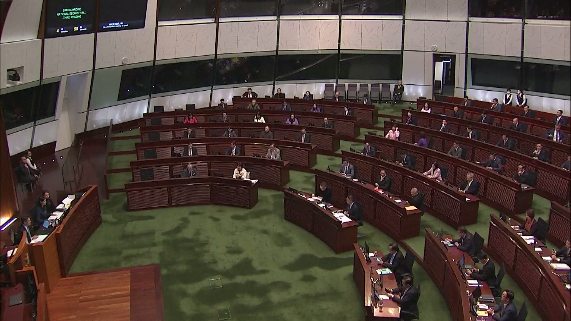 Dewan Legislatif (LegCo) Daerah Administratif Khusus Hong Kong mengesahkan RUU Perlindungan Keamanan Nasional pada hari Selasa
