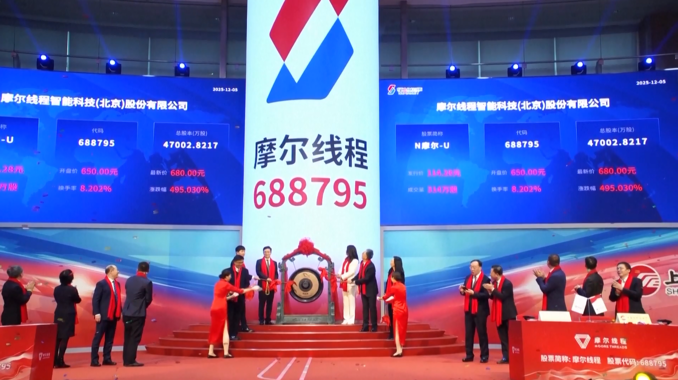 Pengembang GPU Tiongkok Alami Lonjakan Harga Saham saat Debut di Bursa Efek Shanghai