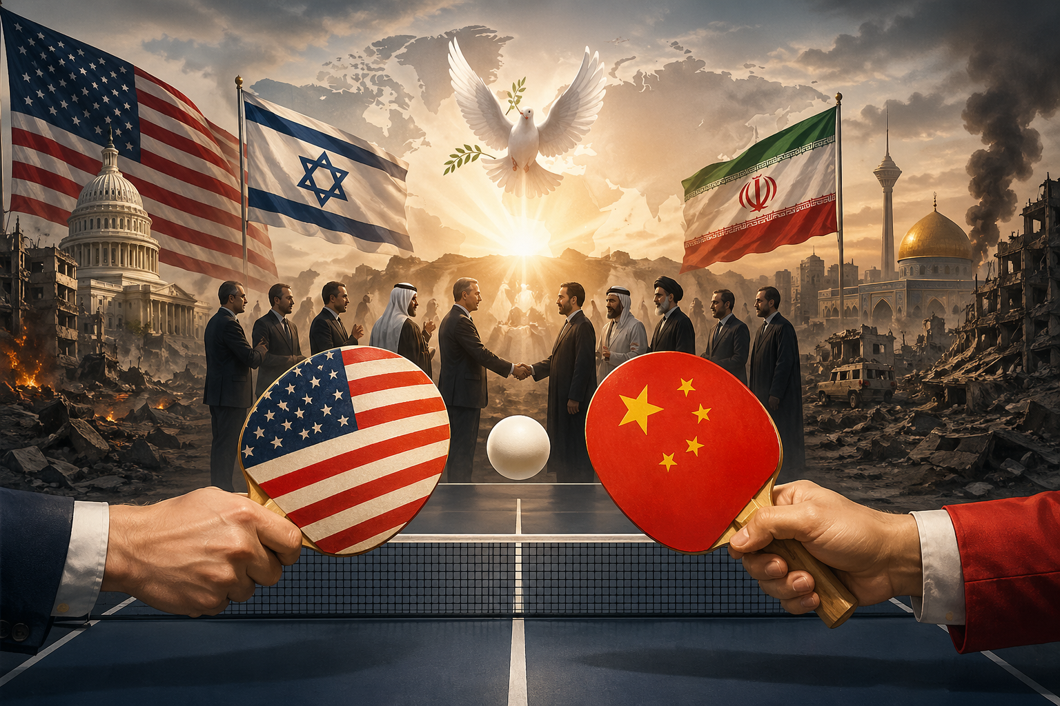 Opini: Saat Gencatan Senjata AS-Israel vs Iran Buntu, Diplomasi Pingpong ala Tiongkok Jadi Solusi Damai yang Lebih Efektif