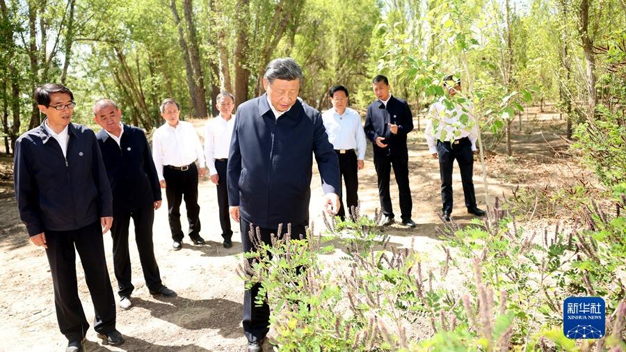 Xi Jinping baru-baru ini mengadakan inspeksi ke Kota Bayan Nur Daerah Otonom Mongolia Dalam