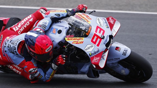 Marc Marquez bisa menjegal rekan satu tim yang juga adiknya Alex Marquez dalam kualifikasi pertama (Q1) MotoGP Catalunya 2024 di Sirkuit Catalunya