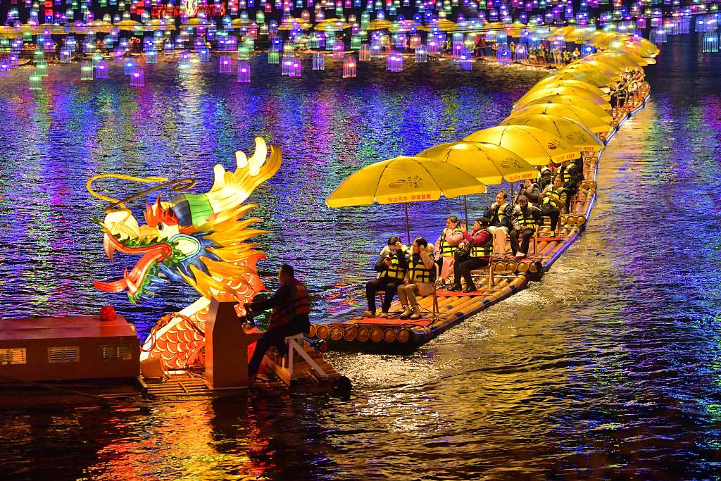 Perpaduan antara lampu warna-warni